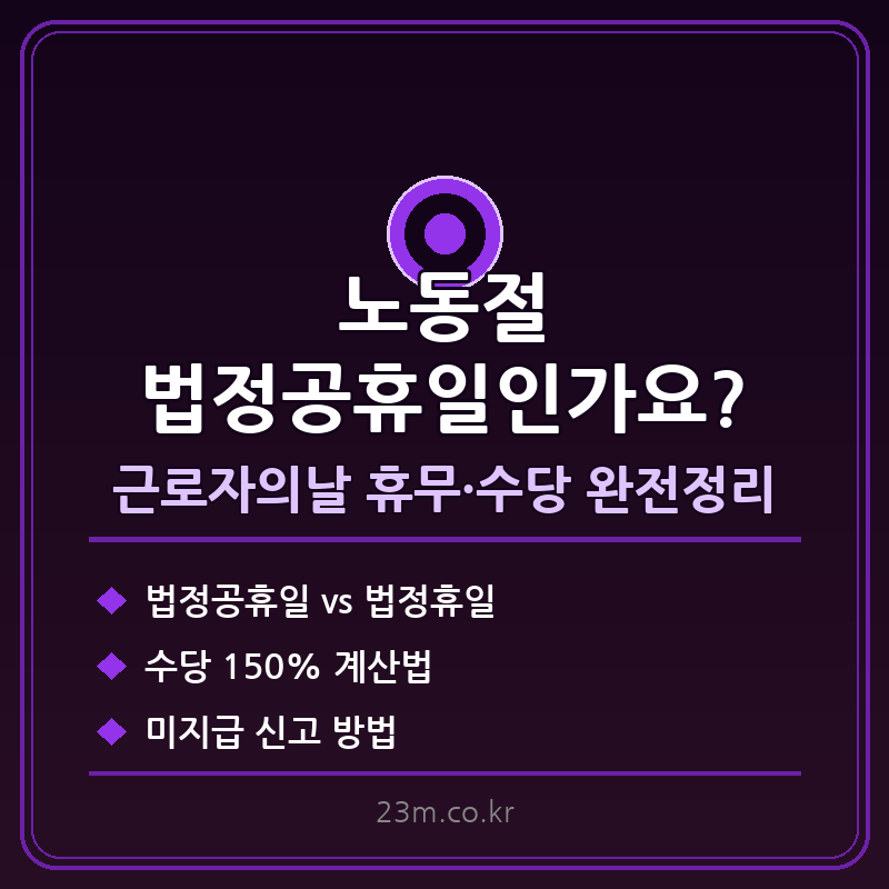 노동절 법정공휴일 썸네일