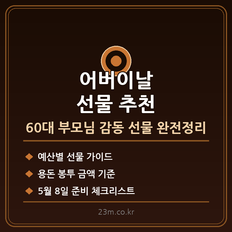 어버이날 선물 추천 썸네일